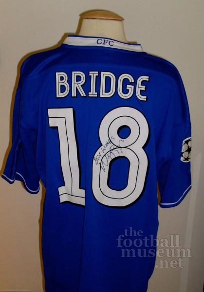 Wayne   Bridge  Match Worn Chelsea Shirt